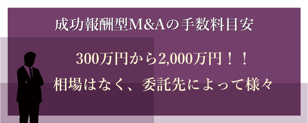 成功報酬型の手数料はいくらですか？